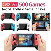 Console de jeu d'arcade portable rétro Q21, écran HD de 3,5 pouces, double joystick, 500 jeux intégrés, batterie rechargeable, portable, vintage