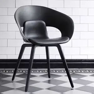 DELI STACK özel İskandinav Modern yemek sandalyesi ev kullanımı için kolçaklar içeren Cafe stüdyo veya müzakere mağara sandalye