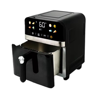 Four à vapeur et friteuse à air électrique multifonctionnel en métal grande capacité avec cuisson vapeur pour la cuisine domestique