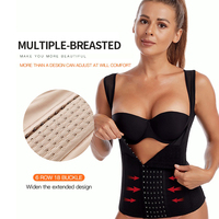Gilet de compression pour femmes, correcteur de posture, avec fermeture à crochets réglable, vente en gros