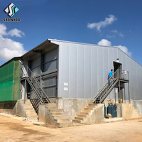 Structure Poulet Volaille Ferme Complète Contrôlée Préfabriquée En Acier Conception Moderne Poulet Ferme Machine Volaille Équipement 2021