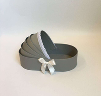 Boîte-cadeau OEM de berceau pour bébé personnalisé de fleurs de bonbon boîtes à gâteaux en papier imprimé de logo pour la nourriture revêtement UV et gaufrage