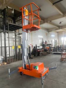 Heli יחיד mast פלטפורמת עבודה אווירית 6m/8m/10m אלומיניום הרמת פלטפורמה אנכי עבור תחזוקה מקורה - Product Image 4