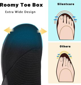 Chaussures pour diabétiques SILENTCARE pour hommes, fabriquées en Chine, extra larges, à enfiler, ajustables, pour soulager la douleur au <span class=keywords><strong>pied</strong></span> des personnes âgées, neuropathie - Product Image 3