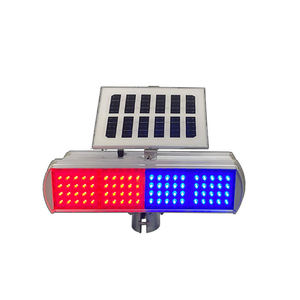Yüksek kaliteli güneş kırmızı mavi LED yanıp sönen trafik işareti uyarı çakarlı lamba - Product Image 6