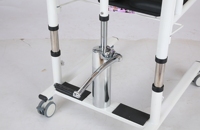 Chaise de douche hydraulique pour toilettes, fauteuil de transfert pour fauteuil roulant, chaise de réadaptation pour personnes handicapées, légère et réglable