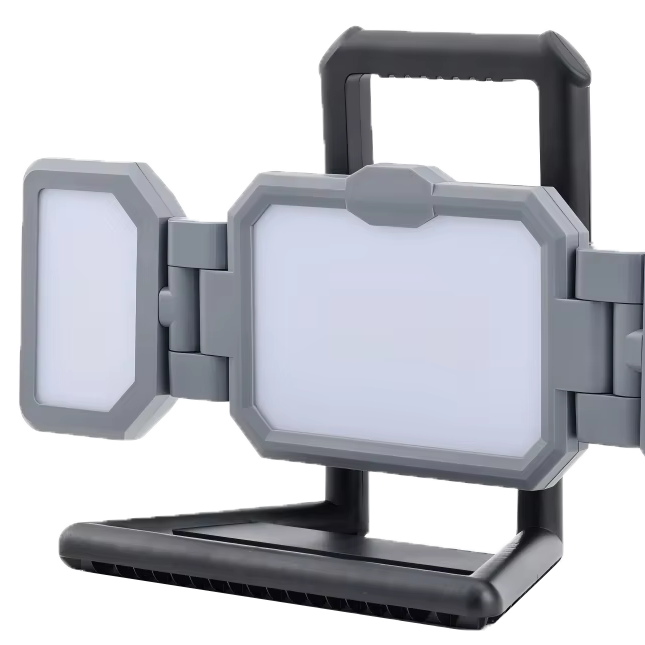 High Lumen 2-Sided Work Light 270 Adjustable Replaceable Battery Workshop & Landscape Use 6000K Daylight IP20 Rated