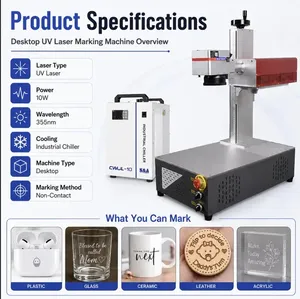 Máquina de Marcado, Impresión y Grabado Láser de Fibra UV CO2 Mopa, Portátil, Integrada, Industrial, de Metal y Plástico, Suministro de Fábrica - Product Image 2