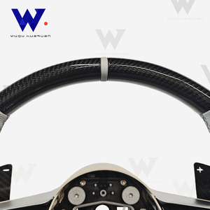 Adecuado para <span class=keywords><strong>Mercedes</strong></span> Benz W213 C238 GLE W167 C167 <span class=keywords><strong>GLS</strong></span> X167 GLC X254 C254 E53 E63 AMG volante de fibra de carbono de cuero - Product Image 4