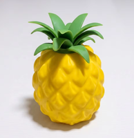 Jouet sensoriel en forme d'ananas à presser pour la vente en gros, jouet anti-stress en forme de fruit, ananas et fraise à presser