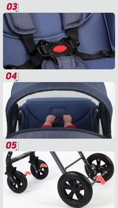 <span class=keywords><strong>Passeggino</strong></span> 3-in-1 con Seduta Alta, Capacità di Carico 20kg, Ampia Borsa Portaoggetti, Pieghevole, <span class=keywords><strong>per</strong></span> Bambini da 0 a 3 Anni - Product Image 6