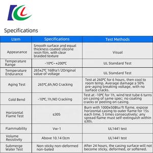 Tabung kepang Sleeving serat kaca berlapis karet silikon menawarkan perlindungan industri fleksibel untuk kabel dan kabel - Product Image 2