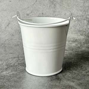 Medium Size Candy Color Mini Iron <b>Bucket</b> for Home Decoration Storage Painting <b>Bucket</b> Pastoral Style Desktop Gift 75mm Height - Product Image 3