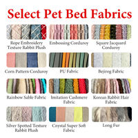 Usine En Gros Rond En Peluche Doux Chaud Confortable Étanche Accessoires Pour Animaux De Compagnie Canapé Chat Chien Lit Pour Animaux De Compagnie