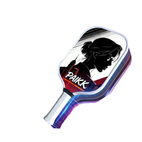 Raquette de pickleball en fibre de carbone personnalisée, approuvée USAPA, 14 mm T700, pressage à froid, 16 mm graphite, surface mate