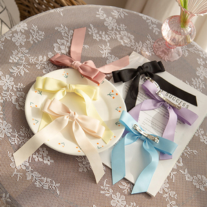 Đa năng phong cách cổ tích nổi Ribbon mỏ vịt kẹp tóc cho cô gái ngọt ngào Bow kẹp tóc phụ kiện - Product Image 3
