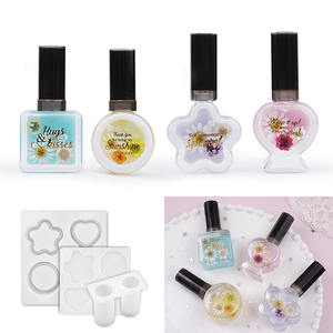 YS زجاجة الانجراف قلادة سلسلة المفاتيح سيليكون العفن الرمال المتحركة زجاجات الراتنج العفن ديي جميل تدفق زجاجة الرمال العفن - Product Image 1