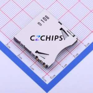 SCDA4A0600 SD Card / Memory Card Connector SMD Connector Plug-In Type Standard SD Card Card Holder - Product Image 1