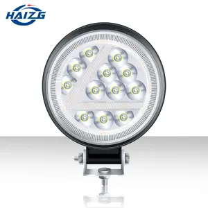 HAIZG-foco LED de dos colores para coche, foco redondo de gran campo de visión, adecuado para camiones todoterreno, ATV, SUV, luz de trabajo lateral