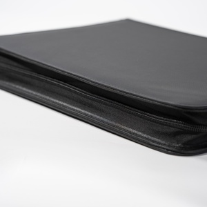 Tarjetero Minimalista de Microfibra y Cuero Sintético, Sin Cierre, Diseño Rígido Negro para Almacenamiento de Tarjetas - Product Image 4