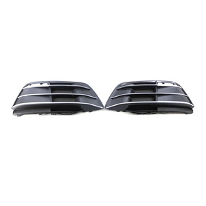 Audi Q5 Fog Light Bezels 2018-2022 Black ABS Front Bumper Grille Cover D155 - Product Image 4