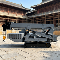 Promotion : Grue araignée certifiée CE 5 tonnes 17 m avec nacelle pour levage extérieur