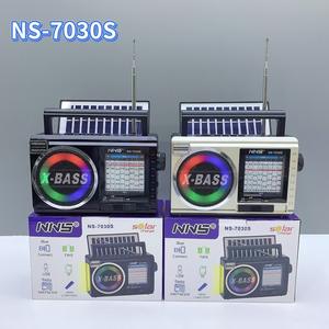 Retro AM FM Radios Multibanda World Radio Caja de sonido portátil <span class=keywords><strong>Com</strong></span> Painel Solar Vintage Radio Solar Bluetooth Altavoz con luz - Product Image 4