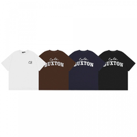 T-shirt à manches courtes 100 % coton Cole Buxton pour homme avec logo minimaliste imprimé, anti-boulochage, coupe ample pour un style streetwear minimaliste