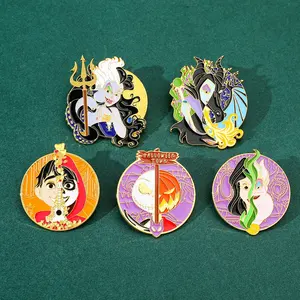 Broche <span class=keywords><strong>de</strong></span> villano <span class=keywords><strong>de</strong></span> <span class=keywords><strong>cuento</strong></span> <span class=keywords><strong>de</strong></span> hadas XZ3196, insignia <span class=keywords><strong>de</strong></span> Metal, ropa, mochila, accesorios, alfileres, insignia <span class=keywords><strong>de</strong></span> aleación transfronteriza, esmalte, juguetes <span class=keywords><strong>de</strong></span> regalo para niños - Product Image 3