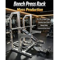 Équipement professionnel d'entraînement pectoral en acier inoxydable, banc de musculation multi-angles FID (plat, incliné, décliné) pour salle de sport