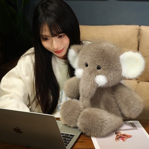 Nuovo arrivo simpatico peluche elefante giocattolo morbido in cotone giocattolo imbottito per la notte per bambini in rete <span class=keywords><strong>regalo</strong></span> di <span class=keywords><strong>natale</strong></span> per dormire compagno - Product Image 5
