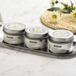 FLORESCENCE Marque Privée Luxe Huile Essentielle Relaxante Pot en Métal Corps Spa Naturel Petite Bougie Parfumée de Massage pour Femme - Product Image 4