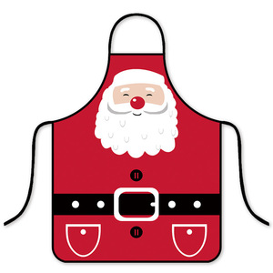 Tablier court personnalisable en sergé pour Noël, design simple, écologique/durable/polyester/coton, lavable, pour restaurant et bar - Product Image 2