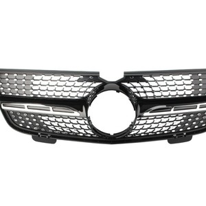 Parrilla Delantera para Mercedes-Benz Clase GL X164, Diseño Cielo Estrellado en Negro y Plata, Plástico ABS, 2007-2009 - Product Image 4