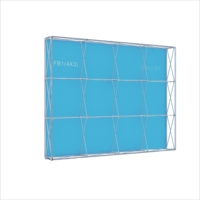 Paroi de séparation de stand d'exposition personnalisée JC avec éclairage LED, présentoir pop-up, boîte lumineuse, stand promotionnel pour salon professionnel, séparateur