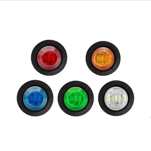 Feux de position latéraux LED rouges, blancs et ambre 12-24V, lampe de contour pour camion, remorque, fourgonnette, bus - Product Image 3