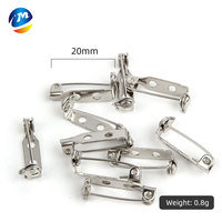 Épingle de sûreté en fer personnalisée petit accessoire d'étiquette nominative adhésive en métal