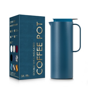 ANSHENG Logo personnalisé Cafetière en acier inoxydable Cafetière <span class=keywords><strong>à</strong></span> thé sous vide isolée <span class=keywords><strong>à</strong></span> double paroi - Product Image 1