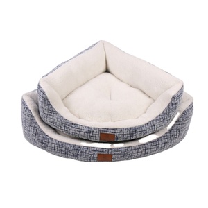GMTPET fábrica de mascotas al por mayor OEM cómodo sector cálido moda impermeable camas para mascotas perro cama de excavación - Product Image 1