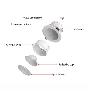 <span class=keywords><strong>Downlight</strong></span> Empotrable de Aluminio, Espectro Completo, Ultrabrillante, Antideslumbrante, Ángulo de Haz de 60°, Ideal para Iluminación Comercial a Gran Escala - Product Image 2