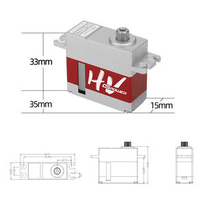 Eparthub DS-H017 Servo <span class=keywords><strong>rapide</strong></span> 7KG à engrenages métalliques et moteur à noyau 0V08s 7.4V, châssis entièrement <span class=keywords><strong>en</strong></span> aluminium, pour robot intelligent et <span class=keywords><strong>micro</strong></span>-UAV, avec verrouillage - Product Image 5
