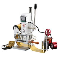 Wt-90tsl cuir gaufrage presse à chaud Machine petite manuelle numérique estampage à chaud en bois Pvc papier Logo personnalisé timbre