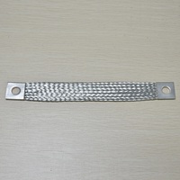 Sangle de terre en cuivre étamé tressé à bas prix pour le regroupement de câbles électriques, longueur personnalisée 100 mm, haute qualité