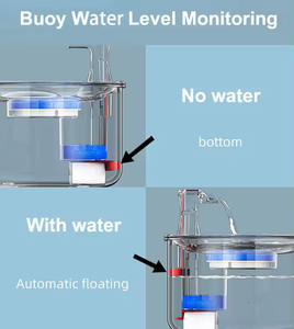 Vente flash Distributeur automatique d'eau pour animaux de compagnie 2l Pompe ultra-silencieuse Acier inoxydable Fontaine à eau automatique pour chat - Product Image 4
