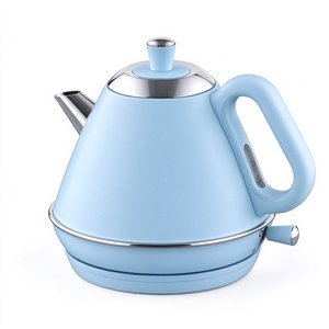 Light Blue Stainless Steel Electric <b>Kettle</b> 1.0L with Ergonomic Side Handle and Removable Water Filter - Product Image 2