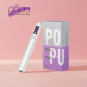 Wholesale POPU Pinki 2 Batteries Pack Beauty Microblading Eyebrow Pen Wireless Tattoo Machine Pen For Lips Eyebrows Tattoo