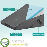 Verstellbare dreieckige Rückenlehne am Bett Gewebte ortho pä dische Entlastung Komfortable Memory Foam Kissen Postoperative Bettkeil position ierer
