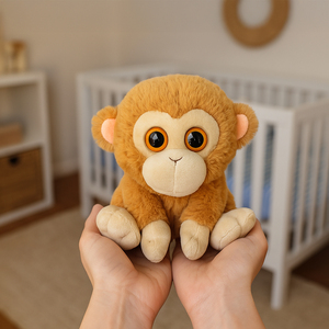 Đồ chơi nhồi bông khỉ nhỏ màu vàng bán buôn - Product Image 6