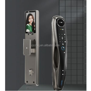 ระบบล็อคดิจิตอลดีไซน์ทันสมัยสำหรับ<span class=keywords><strong>ป</strong></span>ระตูไม้ในอพาร์ทเมนต์ พร้อมรีโมทคอนโทรล  สมาร์ทล็อค<span class=keywords><strong>ป</strong></span>ระตูพร้อมกล้อง รองรับ 9 <span class=keywords><strong>ภาษา</strong></span> - Product Image 1