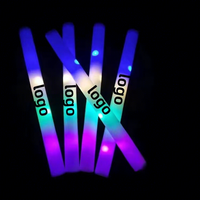 Neue LED-Leuchtstäbe Party-Zubehör Schaumstoff-Leuchtstäbe UV-Druck Individuelles Logo Konzert Festliche Veranstaltungen Werbegeschenke